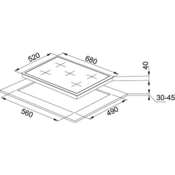 Franke Smart Linear Square Fhns 705 4g Beyaz Ankastre Ocak - Görsel 2