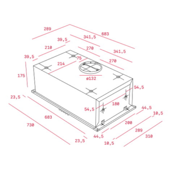 Teka Gfh 73 Canopy Aspıratör Çelik - Görsel 2