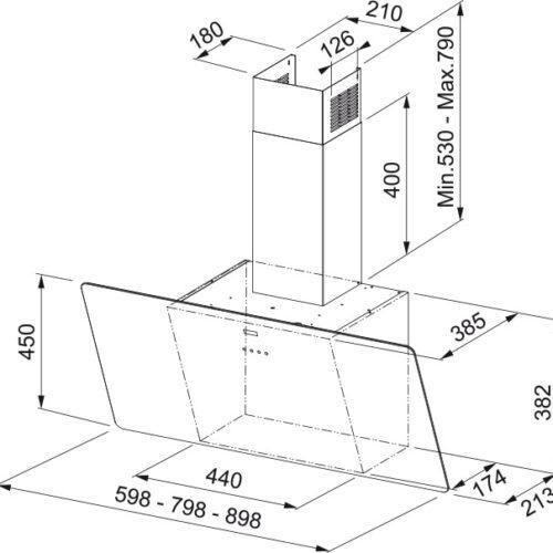 FSL 86 H BK SİYAH FIRIN