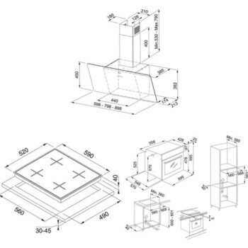 Franke Ankastre Set (Fhns 604 4g Bk C Ocak - Fsl 86 H Bk Fırın - Fpj 615 V Bk A Davlumbaz) - Görsel 2