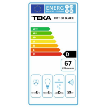 Teka DBT 60 Siyah Davlumbaz - Görsel 3