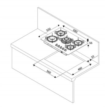 Teka Hf Lux 70 5g Aı Al Tr Cı Ankastre Ocak - Görsel 2