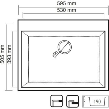 Real Stone Didyma 58 Granit Eviye K002 Gri 60x53 Cm Tezgah Üstü - Görsel 2