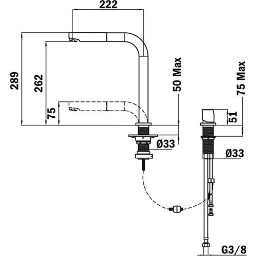 TEKA AUK 983 KROM PENCERE ÖNÜ BATARYASI