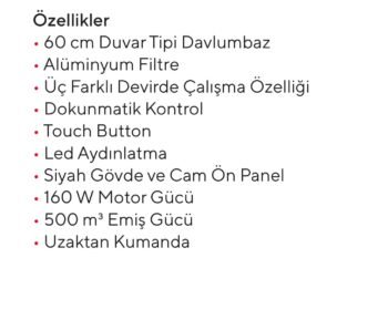 Ukınox Dolce New Gri Davlumbaz - Görsel 2