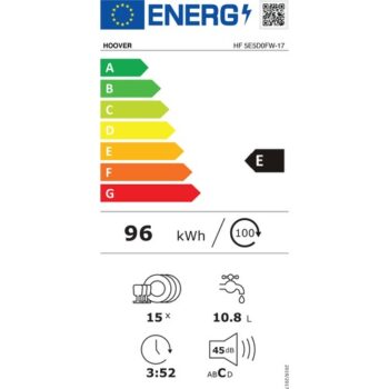 Hoover HF 5E5D0FW-17 9 PRG. Bulaşık Makinası - Görsel 5