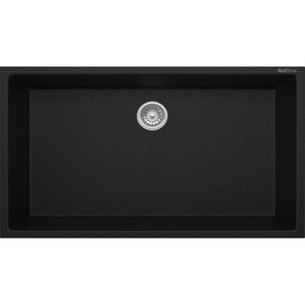 Real Stone K Serisi K013 Eviye Siyah 77x47,5 cm Cm Tezgah Altı