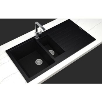 Real Stone P005 Troya 100 Granit Evye Siyah 100x50 Cm Tezgah Üstü - Görsel 2