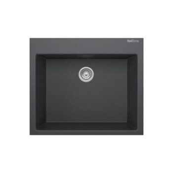 Real Stone Didym 58 K002 Siyah Granit Evye Tezgah Üstü 60x53 Cm