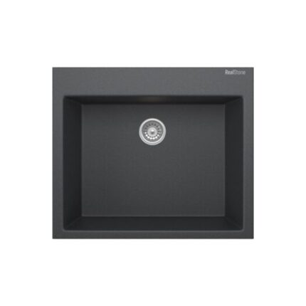 Real Stone Didym 58 K002 Siyah Granit Evye Tezgah Üstü 60x53 Cm