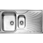 Teka Nerissa 60 Mikro Keten Tezgah Üstü Sağ Damlalıklı Mutfak Evyesi