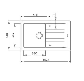 Teka Stone 50 B-Tg Metalik Gri Granit Mutfak Evyesi - Görsel 3