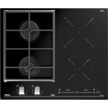 Teka JZC 64322 ABC BK (E4) 60 cm Siyah Camlı İndüksiyonlu + Gazlı Hibrit Ocak - Görsel 2