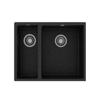 Black Stone Arizona 1.5 Göz Tezgah Altı Siyah Granit Mutfak Evyesi