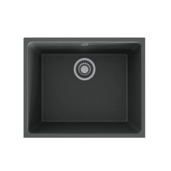 Black Stone Petra 50x40 Antrasit Gri Granit Eviye