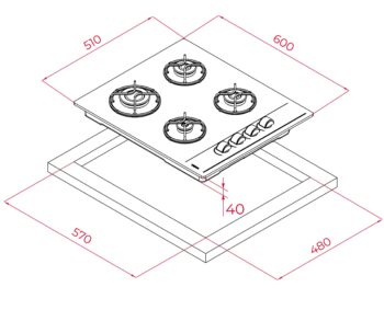 Teka Gbe 64002 Kbc Bk(E4) Siyah Cam Ocak - Görsel 7
