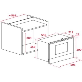 Teka Mwr 22 Bı At Rustik Antrasit Mikrodalga - Görsel 5