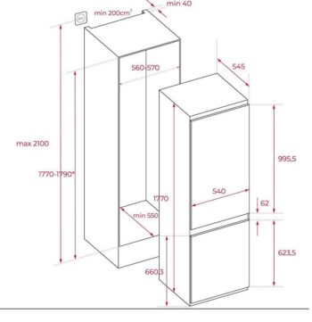 Teka RBF 73350 FI No Frost Ankastre Buzdolabı - Görsel 2