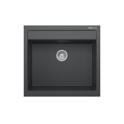 Real Stone K004 Olympos 56 Antrasit Granit Mutfak Eviyesi