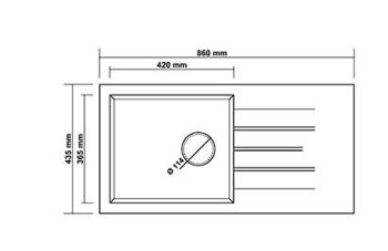Real Stone P011 ASSOS 86 XL Beyaz Granit Evye 86x43.5 Cm Tezgah Üstü - Görsel 2