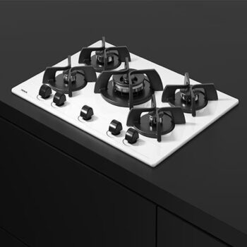 Teka GBC 75030 KBC WH (E5) Beyaz Cam Ankastre Ocak - Görsel 6