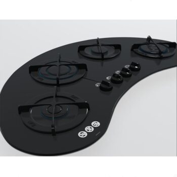 Teka Vr 90 4g Aı Al Tr Kristal Cam Gazlı Ocak Siyah - Görsel 2