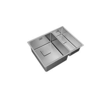 Teka FlexLinea RS15 2B 580 Çift Hazneli Tezgah üstü/altı Paslanmaz Çelik Eviye - Görsel 2