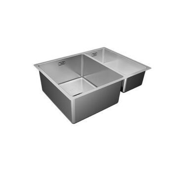 Teka FlexLinea RS15 2B 580 Çift Hazneli Tezgah üstü/altı Paslanmaz Çelik Eviye - Görsel 4