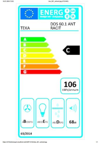 Dos 60.1 At Teka Davlumbaz - Görsel 5