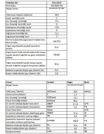 Franke Box Fbı 705 Bk Aspiratör - Görsel 4
