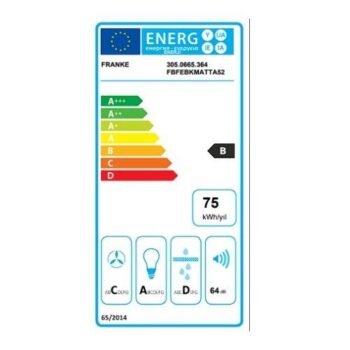 Franke Box Flush Evo Fbfe Bk Matt A52 Matte Black Aspiratör - Görsel 3