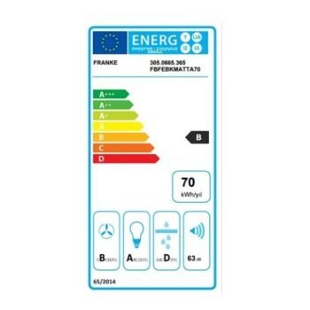 Franke Box Flush Evo Fbfe Bk Matt A70 Matte Black Aspiratör - Görsel 3