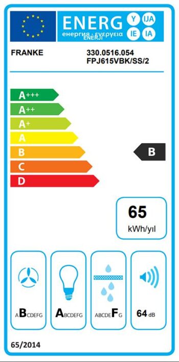 Franke Fpj 615 V Bk/Ss Siyah Davlumbaz - Görsel 3
