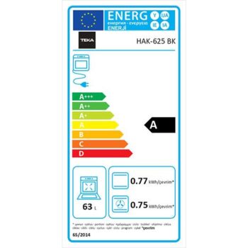 Teka HAK 625 BK Börek Şefim Siyah Ankastre Fırın - Görsel 3