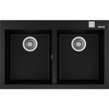 Teka ForSquare 790 TG Çift Hazneli Siyah Granit Mutfak Eviyesi