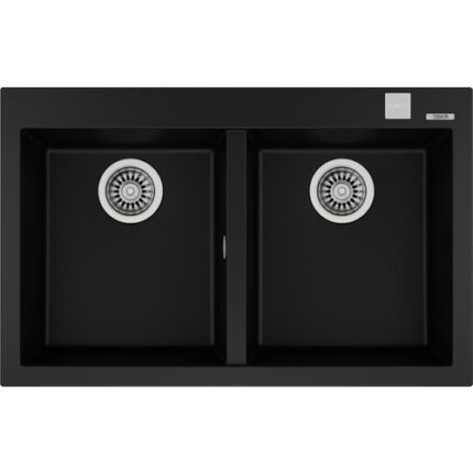 Teka ForSquare 790 TG Çift Hazneli Siyah Granit Mutfak Eviyesi