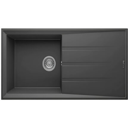 RealStone P012 Efes 100 Granit Mutfak Eviyesi Antrasit 100 x 50 Cm