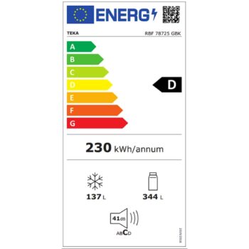 Teka RBF 78725 GBK EU No Frost Siyah Solo Buzdolabı - Görsel 9