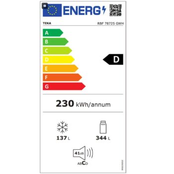 Teka RBF 78725 GWH EU No Frost Beyaz Solo Buzdolabı - Görsel 5