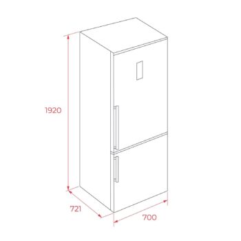 Teka RBF 78725 GWH EU No Frost Beyaz Solo Buzdolabı - Görsel 7