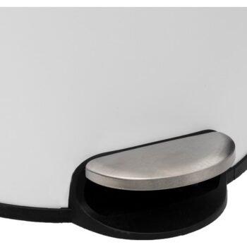 5five Simply Smart Bambu 30 Lt Metal Beyaz Çöp Kovası - Görsel 4