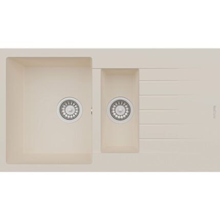 Real Stone P005 Troya 100 Krem Granit Mutfak Eviyesi 100x50 cm