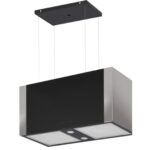 GL General GLD T60X Elegance 70 cm Ada Siyah Inox Davlumbaz