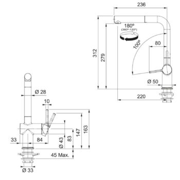 Franke Actıve Plus Doccia 2.0 Spiralli Armatür Krom Mutfak Eviye Bataryası - Görsel 4