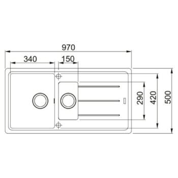 Franke Basis BFG 651 Bianco Granit Eviye-Active Plus Doccia 2.0 Batarya Seti - Görsel 5