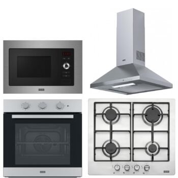 Franke Inox Ankastre Set (FDL 6165 XS-FSL 82 H XS-FHNL 604 4G XS E-FSL 20 MW XS)