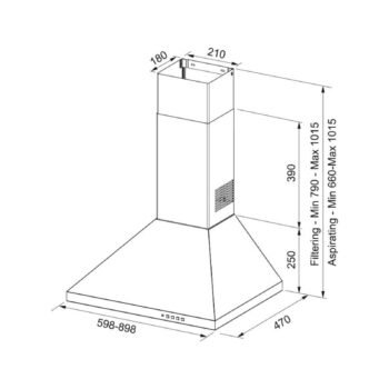 Franke Inox Ankastre Set (FDL 6165 XS-FSL 82 H XS-FHNL 604 4G XS E-FSL 20 MW XS) - Görsel 7