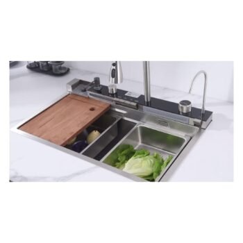 GL General GLPR 7546 Dijital Premium Silver Inox Akıllı Şelale Eviye - Görsel 2