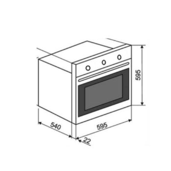 Teka Hak 625 ST Ankastre Fırın Gri - Görsel 2