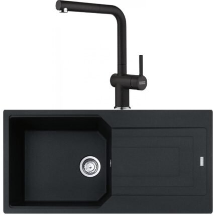 Franke Urban UBG 611-100 Nero Granit Eviye-Active Plus Doccia 2.0 Batarya Seti